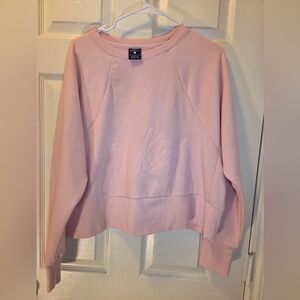 Nike Light Pink Crewneck Crop Sweatshirt Lg